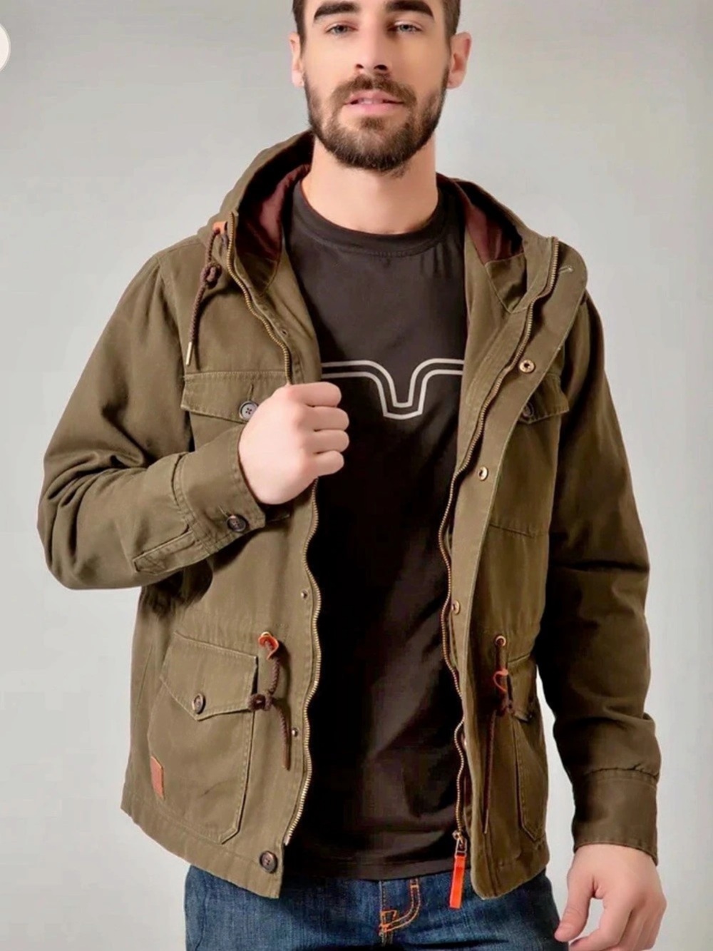 NWT mens KIMES RANCH army jacket SIZE LARGE